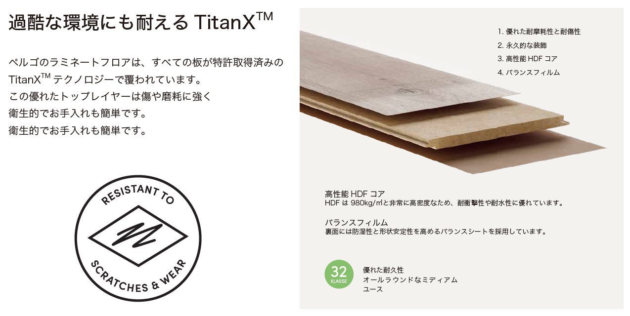 北洲・UNILIN】ペルゴラミネートフロア クラシックプランクEdge 北洲・UNILIN】ペルゴラミネートフロア クラシックプランクEdge